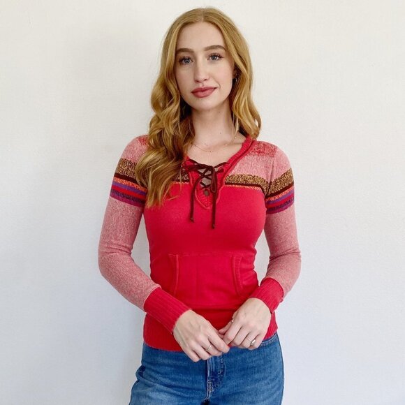 DKNY Knit Western Sweater Small - Picture 1 of 3